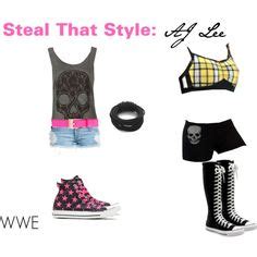 Steal That Style: Aj Lee-WWE Oufit #1- Casual Outfit #2-Wreslting Match Casual Outfits