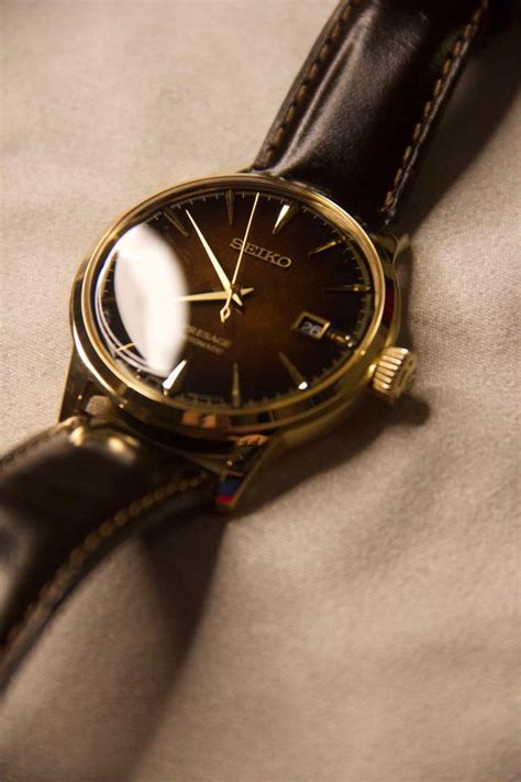 seiko presage limited edition  fashioned cocktail time srpdj men