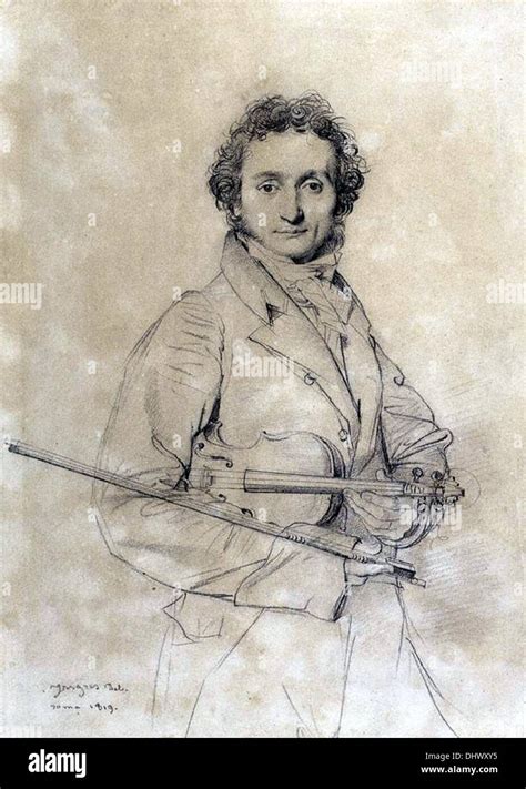 Niccolò Paganini, Italian violinist and composer Stock Photo - Alamy