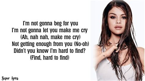 Selena Gomez - Rare (Lyrics) - YouTube