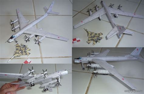 Ту-95 / Tu-95 "Bear" (Gary Pilsworth) из бумаги, модели сборные ...
