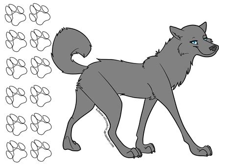 PAY TO USE: Female Wolf Base by kaleidoscopial on DeviantArt