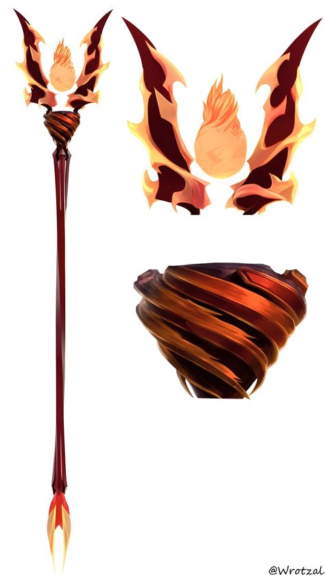ArtStation - Fire staff sketch