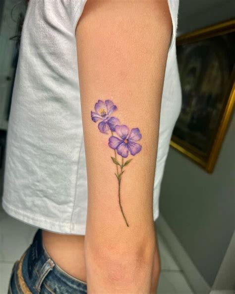 21 Alluring Violet Flower Tattoos For A Delicate Expression in 2024 ...