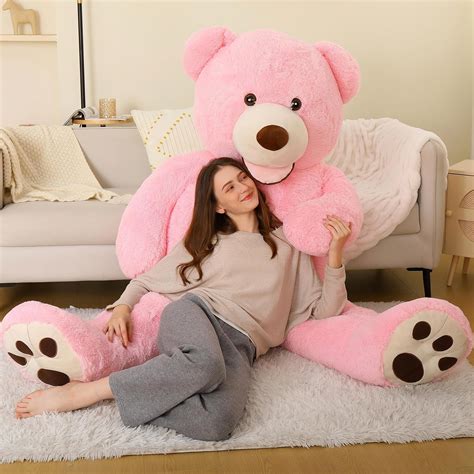 Amazon.com: MorisMos Giant Teddy Bear Plush 6ft, Life Size Huge Pink