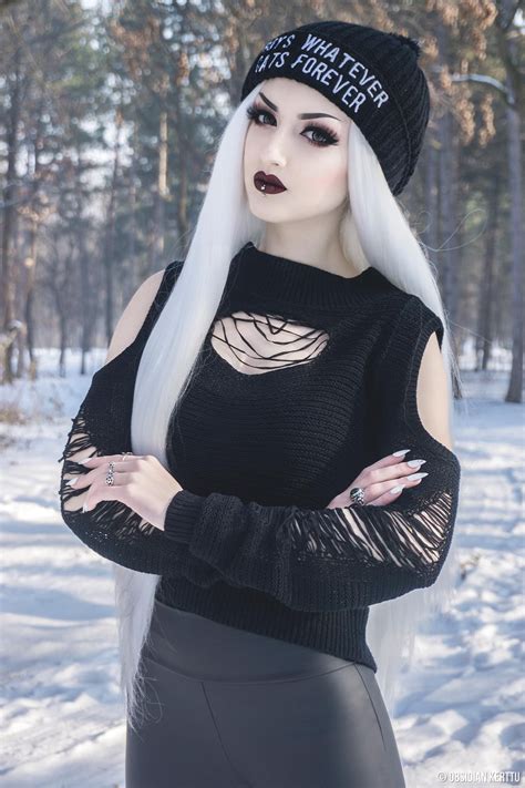 Obsidian Kerttu. Emo Girls, Goth Beauty, Dark Beauty, Dark Fashion