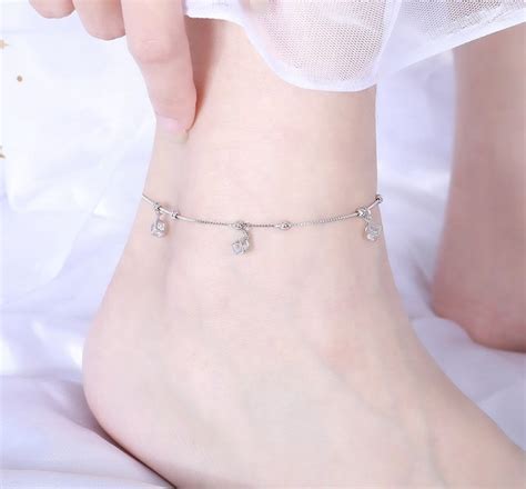 Сребърна гривна за крак "Свежест" – Silenti Jewelry Jewelry
