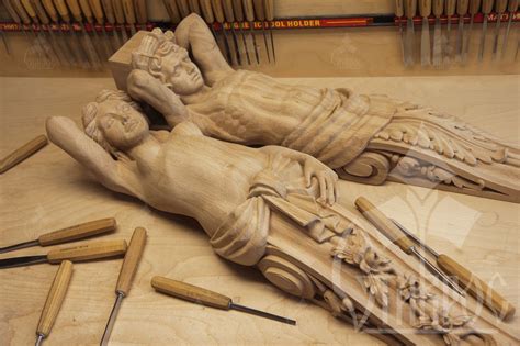 Резные кронштейны из массива дерева Кариатида и Атлант. #дизайн #декор ...