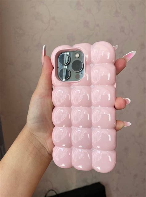 baby pink bubble phone case adorn phone accessories etsy