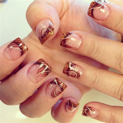 Fall Nail Designs French Tips