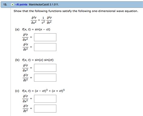 Solved Show that the following functions satisfy the | Chegg.com