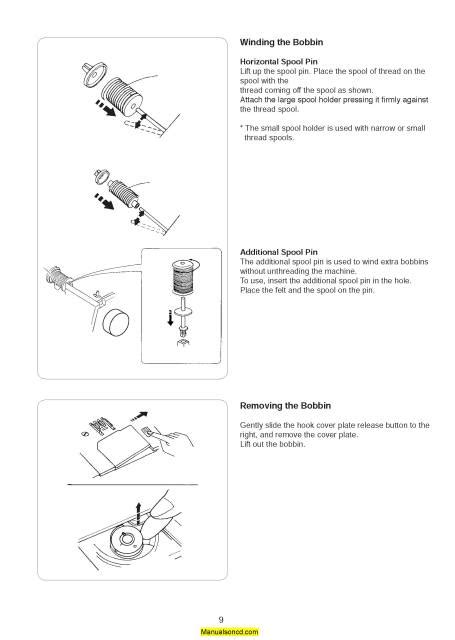 Janome HD-3000 Sewing Machine Instruction Manual