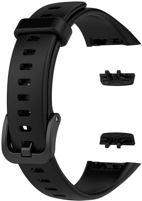 Купить Ремешок для Huawei Band 6, Band 6 Pro 19 мм черный в Алматы ...