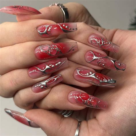 Арт маникюр Москва on Instagram: " ️‍🔥" | Gel nails, Punk nails, Nail art