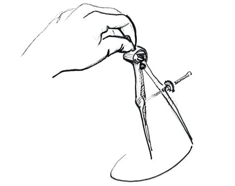 how to use a compass for drawing circles