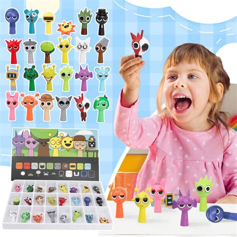 Sprunki Action Figurines Box, Sprunki Birthday Decorations Christmas