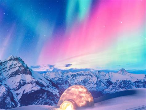 Snow Winter Iceland Aurora Northern Lights - Free 4k Wallpapers - 40.