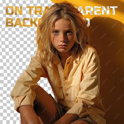 Premium PSD | Regretful child blonde aboriginal aussie in dramatic
