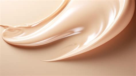 Premium AI Image | Beige viscous liquid Beige cosmetic cream Skin care