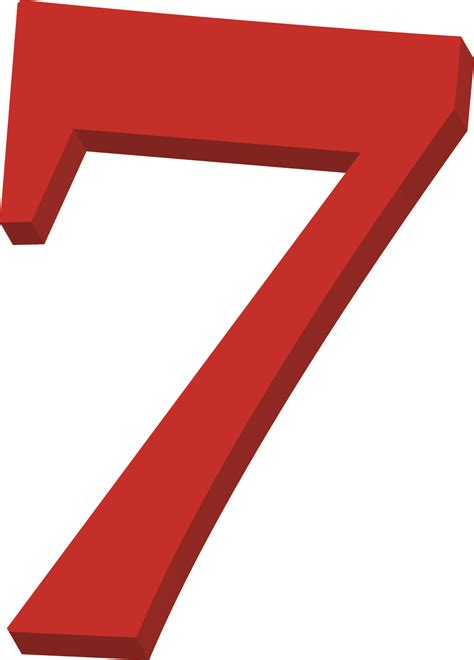 Red Number 7