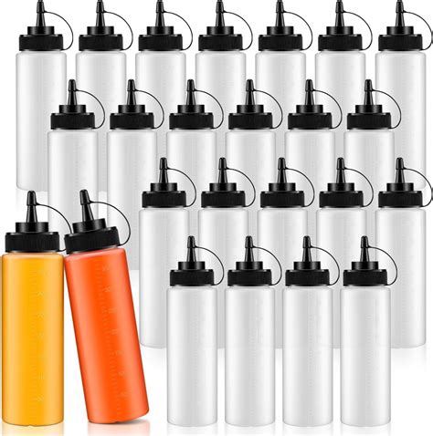 Amazon.com: Hajoyful Squeeze Bottle Condiment Squeeze Bottles Plastic