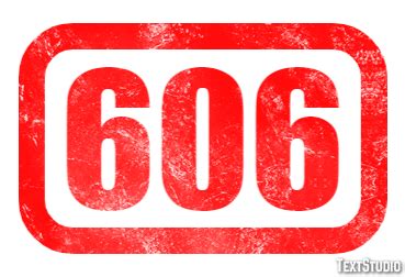 606 Text Effect and Logo Design Number