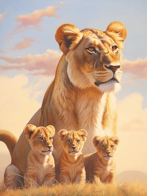 Lion Family Pictures