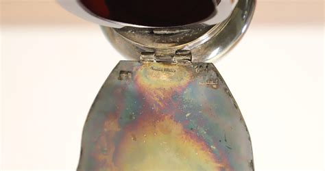 TEGHINI FIRENZE Italian Silver Plate and Ruby Glass Honey Bee Pot at