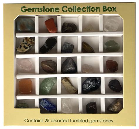 Gemstone Collection Box (display of 12) - Science and Nature New Zealand