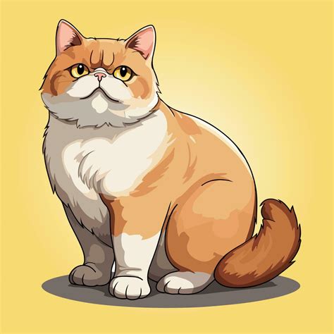 kawaii cute cat cartoon characters vector isolated illustration