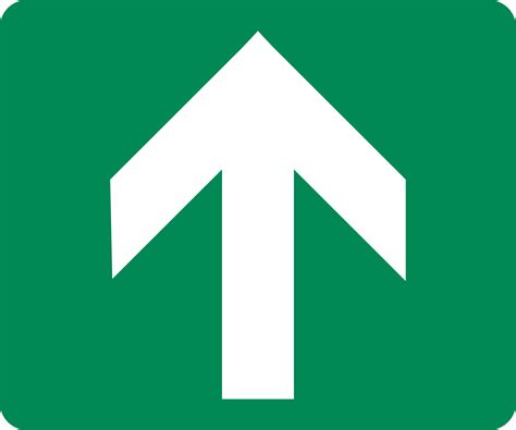 Top arrow direction signs. Green exit emergency icon. 15270839 PNG 