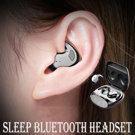 Fone De Ouvido Dormir - Fone De Ouvido Sem Fio Para Dormir Invisível TWS Bluetooth Earbuds ...