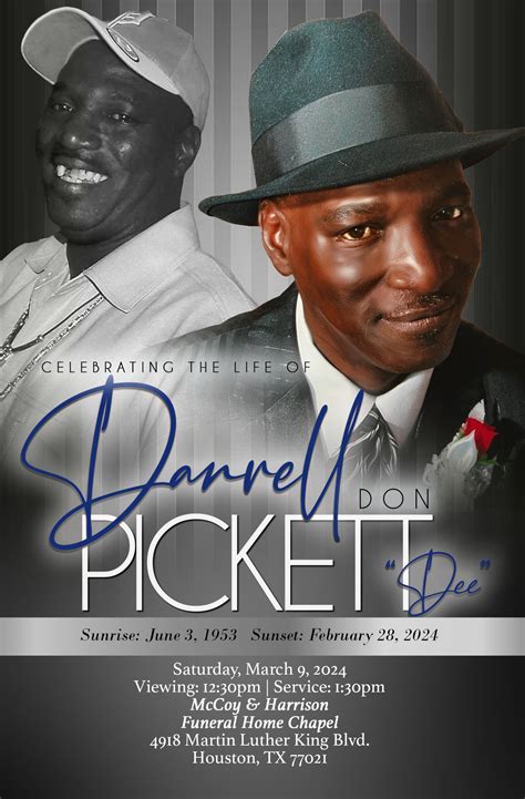 DARRELL D. PICKETT 1953 – 2024 - McCoy & Harrison Funeral Home