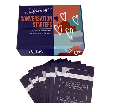 Ultimate Intimacy Conversation Starters Card Deck, Romance, Intimacy