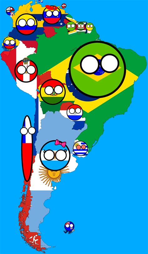 South America map countryballs by victor3389 on DeviantArt