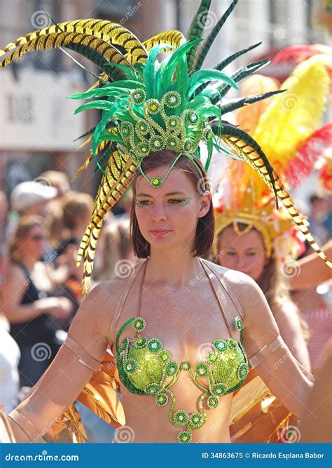 Participant at Carnival Parade Copenhagen in May 2013 Editorial Image ...