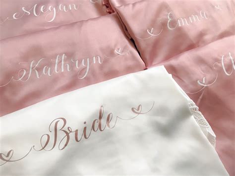 Personalised Bridal Satin Robe | Add Your Wedding Date | Shop Online