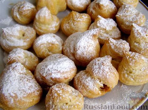 Пирожные заварные, рецепты на RussianFood.com: 85 рецептов заварных ...