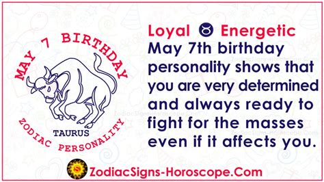 May 7 Zodiac (Taurus) Horoscope Birthday Personality and Lucky Things | ZSH