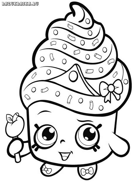 Шопкинс раскраска | Disney princess coloring pages, Cupcake coloring ...