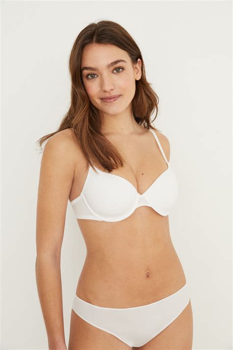 BEAUTIFUL Brasier relleno microfibra blanco COPA-D Ref RF2J