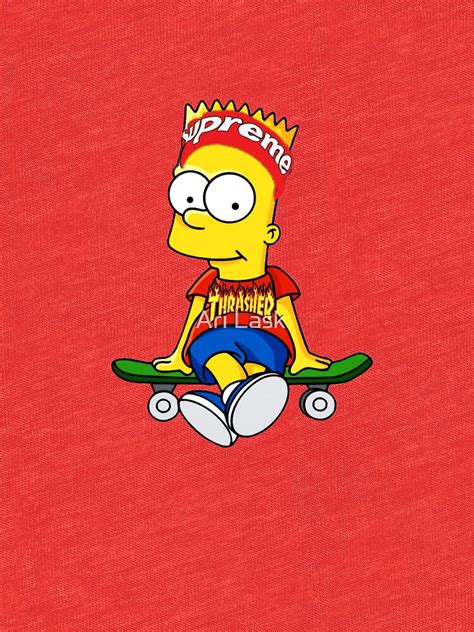 "Bart skateboard" T-shirt by arpitalasker | Redbubble