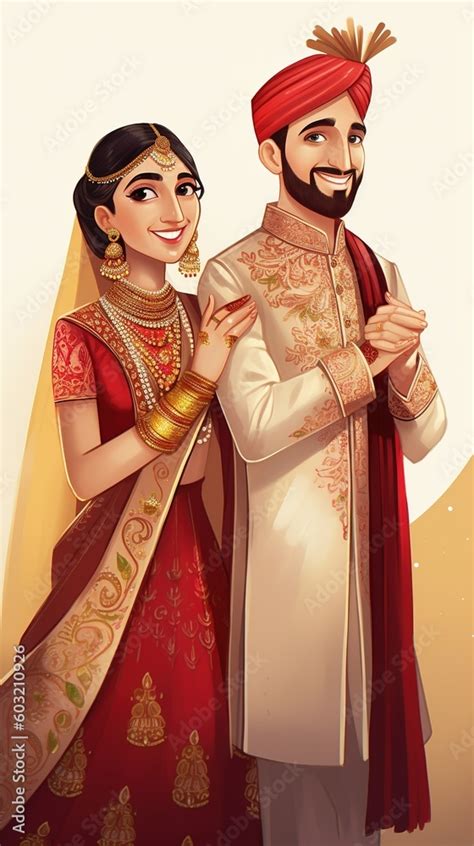 Wedding Couple Cartoon