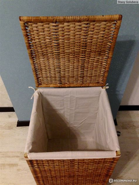 IKEA БРАНЭС Корзина для белья с подкладкой - «Прекрасная корзина для ...