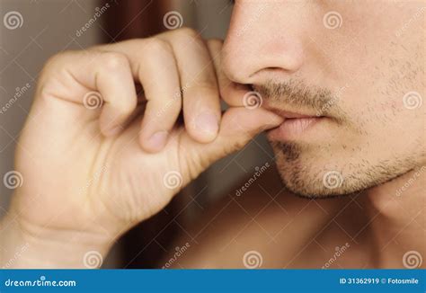 Biting fingernails stock image. Image of fingernail, chew - 31362919