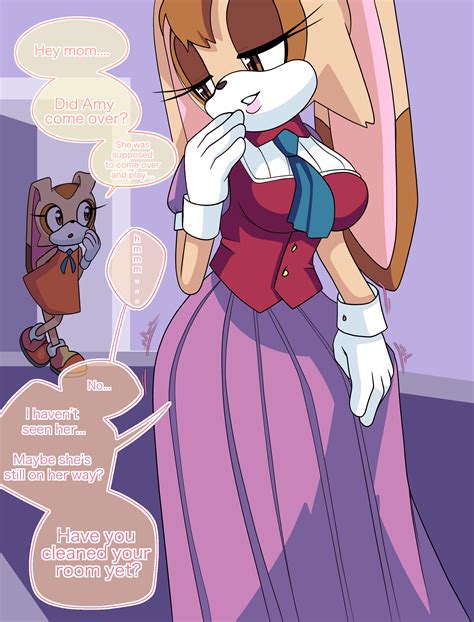 Xbooru - 3girls anthro breasts cream the rabbit dialogue duo english