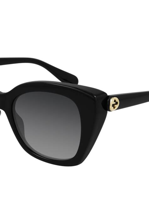 Gucci, Слънчеви очила Butterfly, Черен, 55-19-145 Standard - eMAG.bg
