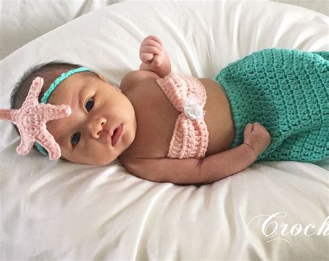 Crochet Mermaid Baby Outfit newborn to 12 Months - Etsy