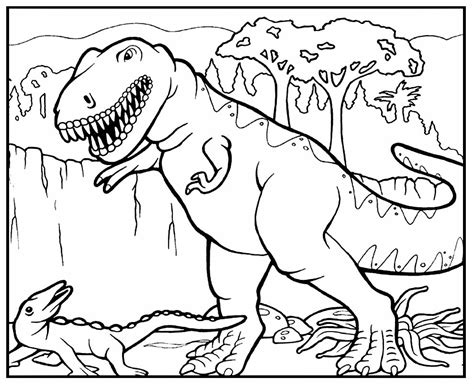 50+ Desenhos de T-Rex para colorir e imprimir | Como fazer em casa