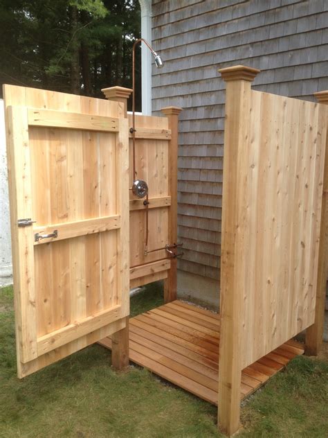 Outdoor shower build | Hawk Haven